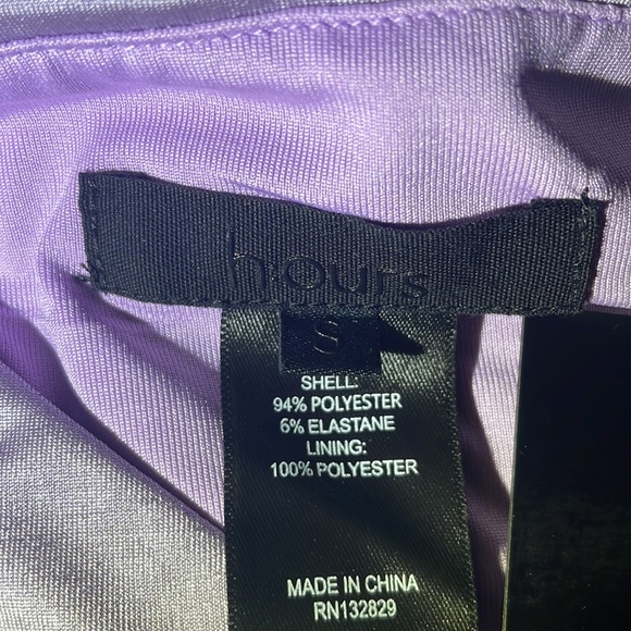 HOURS NWT REVOLVE FAUX WRAP STYLE MINI DRESS PURPLE SHIMMER - Picture 4 of 4